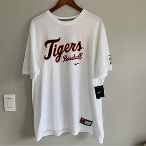 Detroit Tigers MLB Nike Premium Practice Shirt White Men's XXL 2012 Baseball HTF